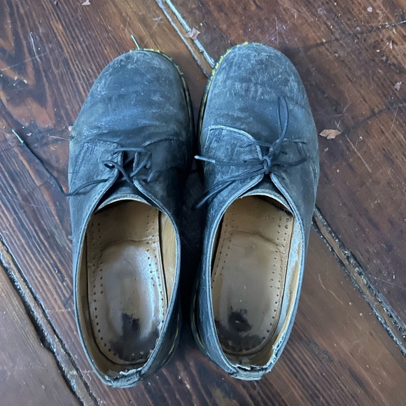 Vtg Doc Martens 1461 Oxfords Sz US 6 Black Leather Made In England Grunge Rock - Picture 4 of 5